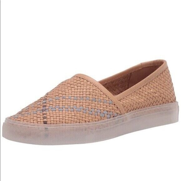 NEW Free People Santorini Sneaker Womens 41 / 11 Natural Combo Tan Slip-On Shoes - Picture 4 of 6